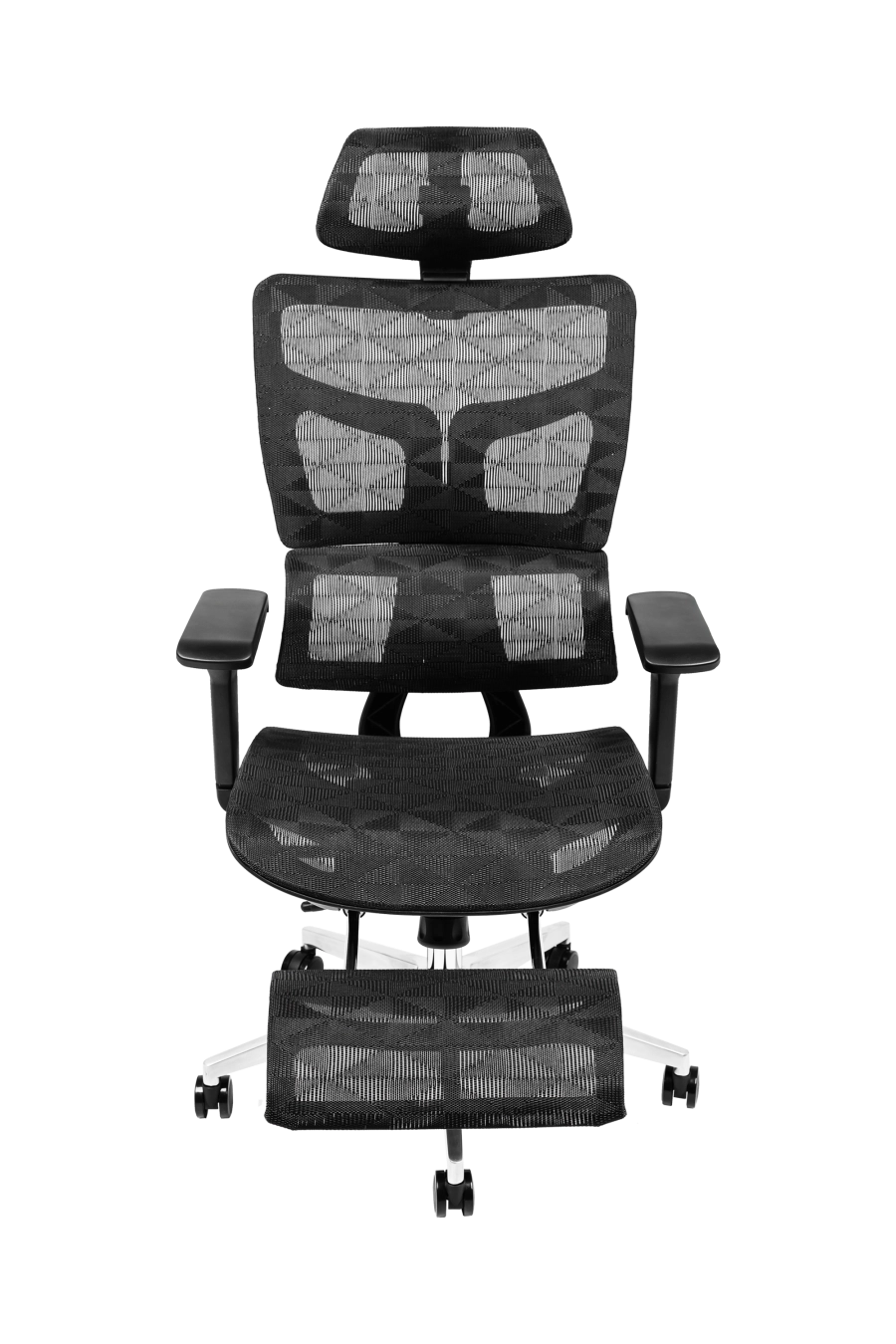 Napoli: CUSTÓ Napoli aduce confort complet cu plasă elastomerică atât pe șezut, cât și pe spătar, eliminând punctele de presiune și menținând fluxul de aer. Suportul lombar reglabil și tetiera 3D susțin poziția corectă, iar cotierele 3D se adaptează fiecărui task. Suportul extensibil pentru picioare îți oferă o poziție relaxată în timpul pauzelor, fără a părăsi biroul. Mecanismul sincron urmează mișcările naturale, reducând oboseala. Roțile din poliuretan protejează podeaua și alunecă fără zgomot. Ideal pentru proiecte maraton sau sesiuni de lucru prelungite.