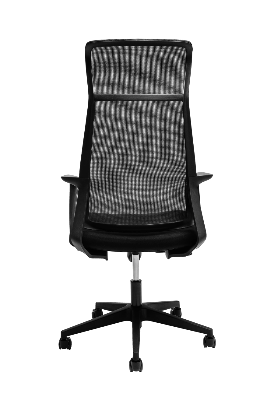 Tallin: Fotoliul CUSTÓ Tallin combină designul minimalist cu funcţionalitatea practică: şezutul din stofă conferă confort imediat, în timp ce spătarul din plasă elastomerică susţine eficient ventilarea pe durata unei zile întregi. Suportul lombar fix adaugă stabilitate şi protecţie posturală pe intervale lungi de lucru. Cotierele fixe şi mecanismul tip „fluture” cu blocare într-o poziţie simplifică utilizarea, iar baza stelată cu role din nailon asigură mobilitate lină pe suprafeţe diverse. Reglabil pe înălţime cu o capacitate de încărcare de până la 120 kg, această model în design all-black emană sobrietate şi se integrează elegant în spaţii de lucru, acasă sau la birou.